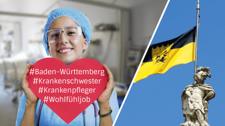 Krankenschwester-Krankenpfleger-Job-In-Baden-Württemberg-Fahne-Text