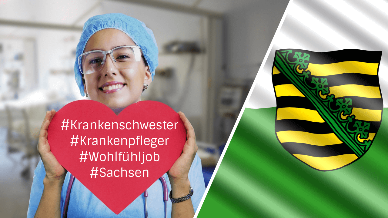 Krankenschwester-Krankenpfleger-Job-In-Sachsen-Fahne-Text